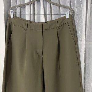 Women’s Taylor Wide Leg Extra High Rise trouser - Olive